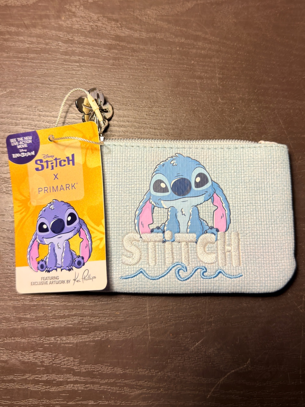 Primark Disney Stitch Pastel Blue and Pink Accessory Pouch